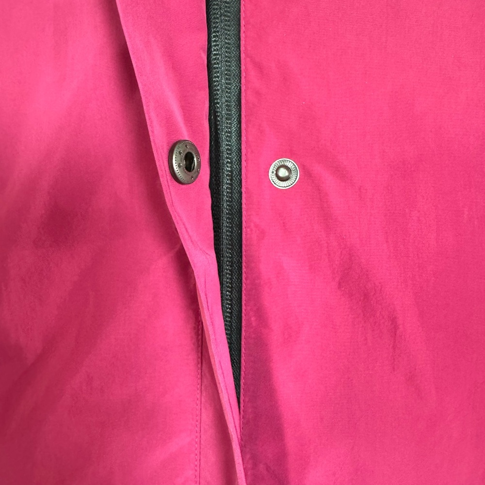 DKNY Donna Karan New York Water Resistant Swing Raincoat Magenta Pink Size S - Picture 5 of 14